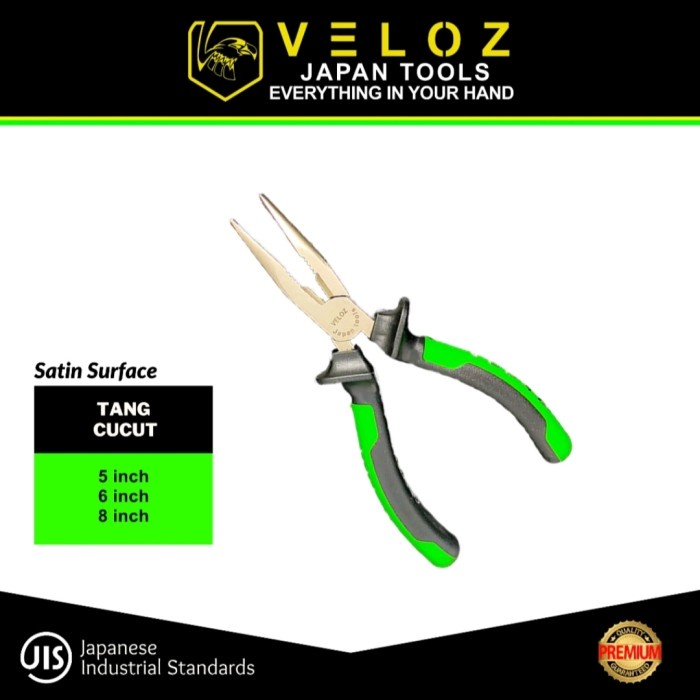 VELOZ tang lancip 6 INCH long nose pliers 6inch tang cucut