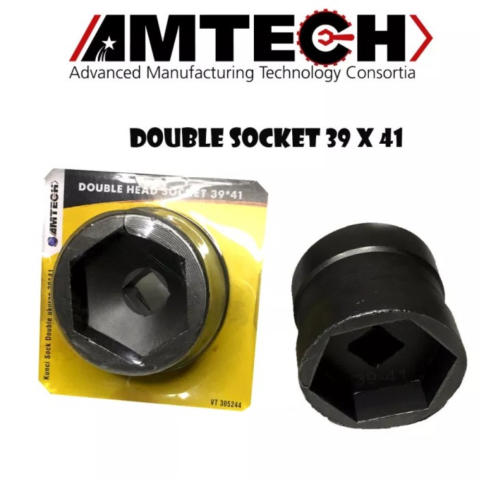 (AMTECH) MATA KUNCI SOCK CVT 39x41 double head socket 39 x 41 sok