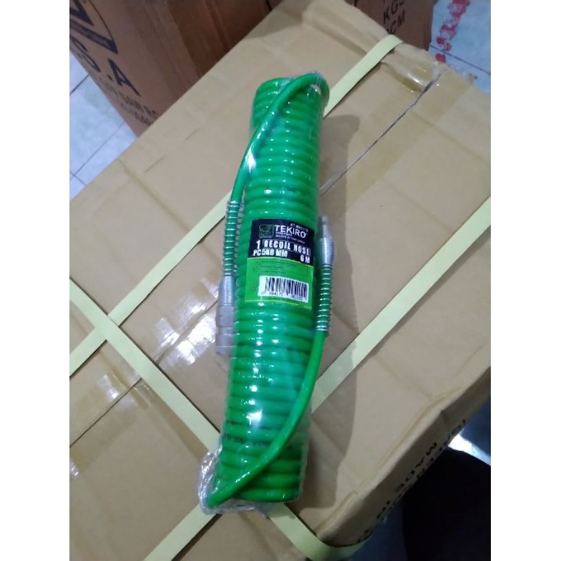 TEKIRO recoil hose with spring 6M (5x8mm) selang kompresor ORIGINAL