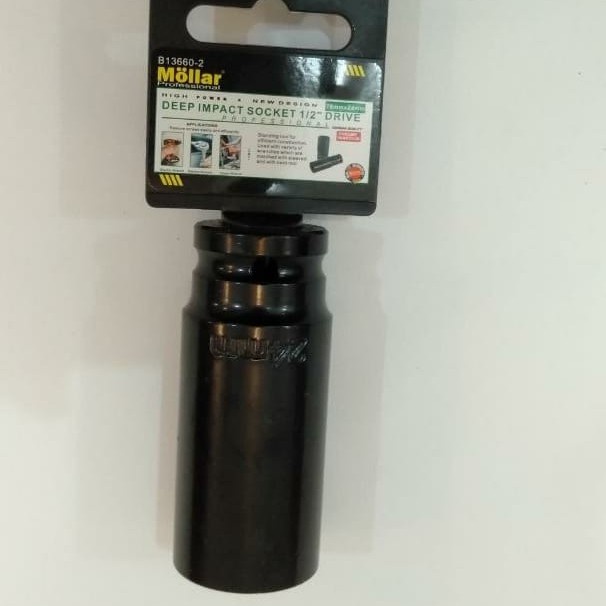 MOLLAR DEEP WALL 24MM 1/2inch 6PT kunci sock mata 24 MM PANJANG IMPACT deepwall sok long