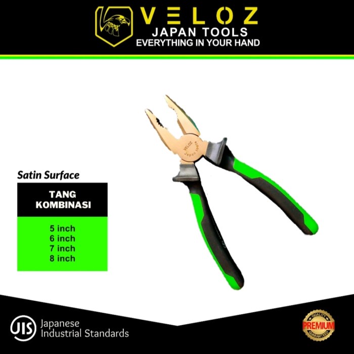 VELOZ tang kombinasi 7 INCH linesman pliers 7inch combination plier