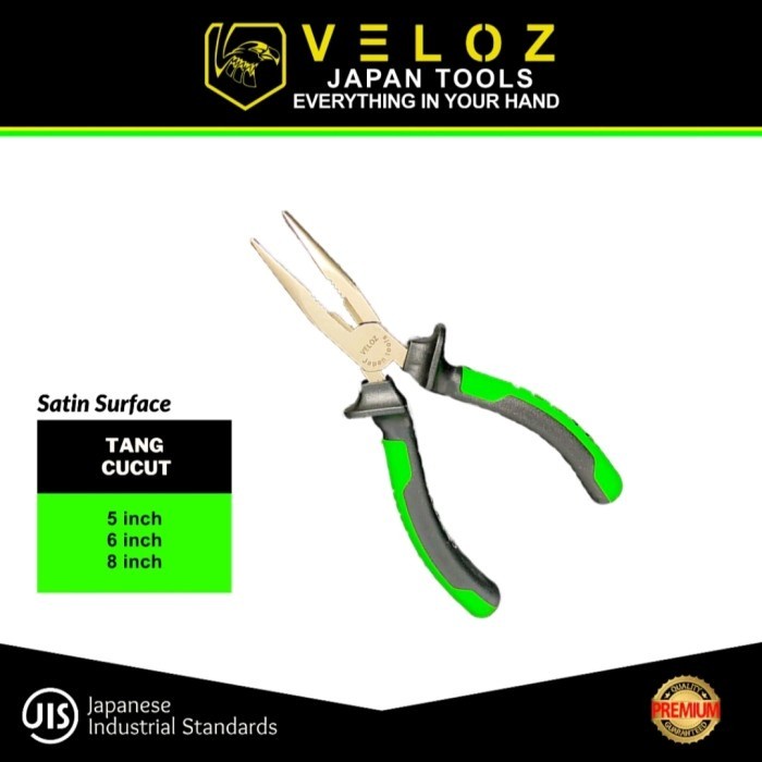 VELOZ tang lancip 8 INCH long nose pliers 8inch tang cucut