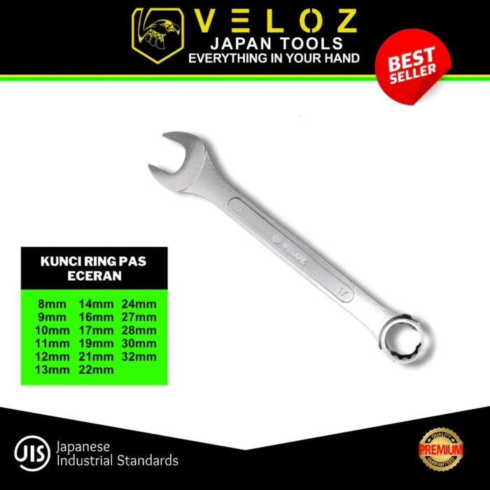VELOZ ECERAN kunci RING PAS 8 9 10 11 12 13 14 kombinasi PAS RING