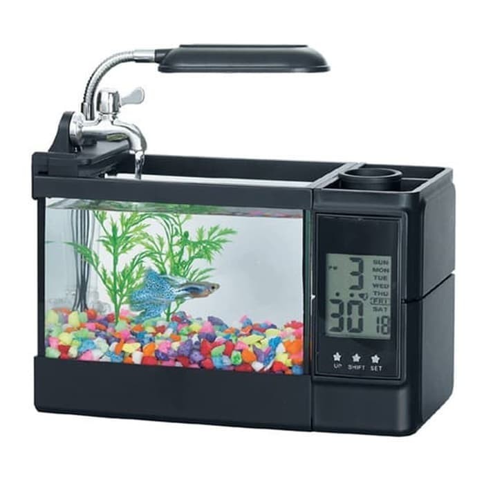 Aquarium Mini USB ( TG-03 ) Fish Tank Desktop Akuarium Ikan 