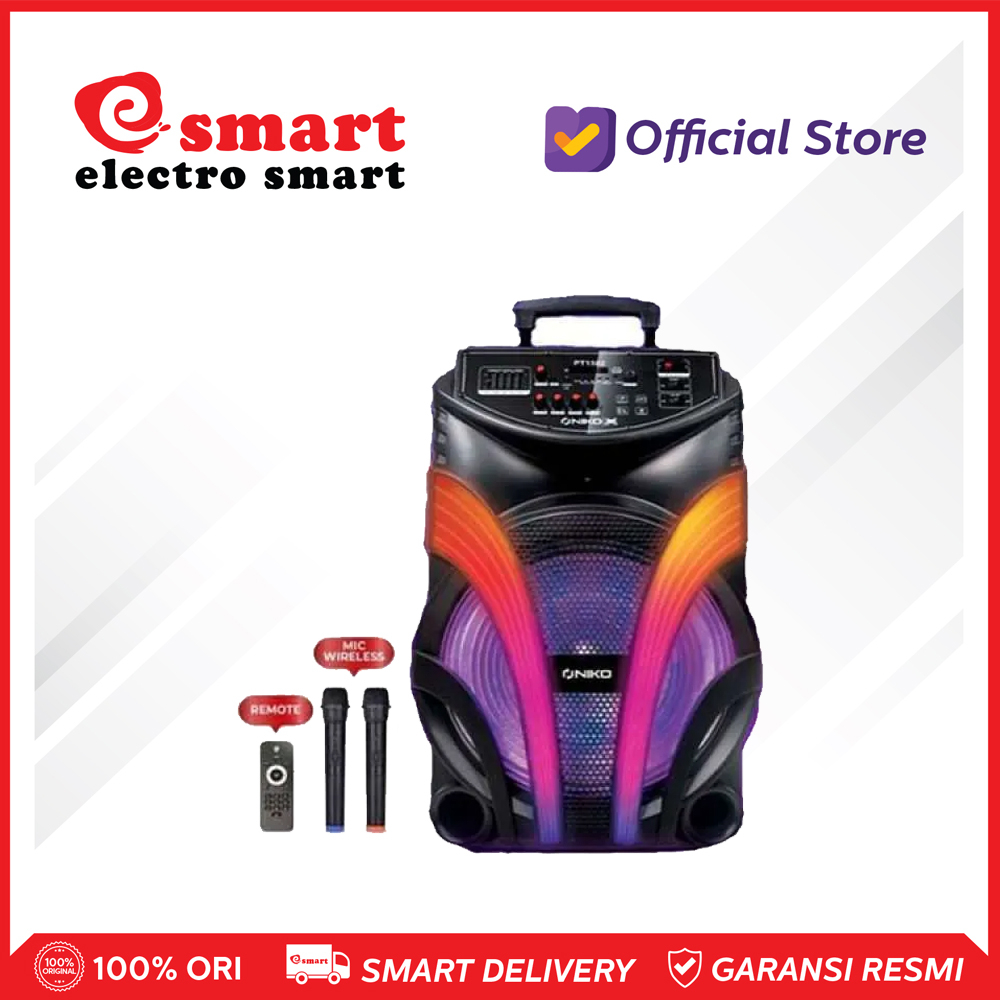NIKO SPEAKER PT1502- 15 INCHI - TROLLEY SPEAKER