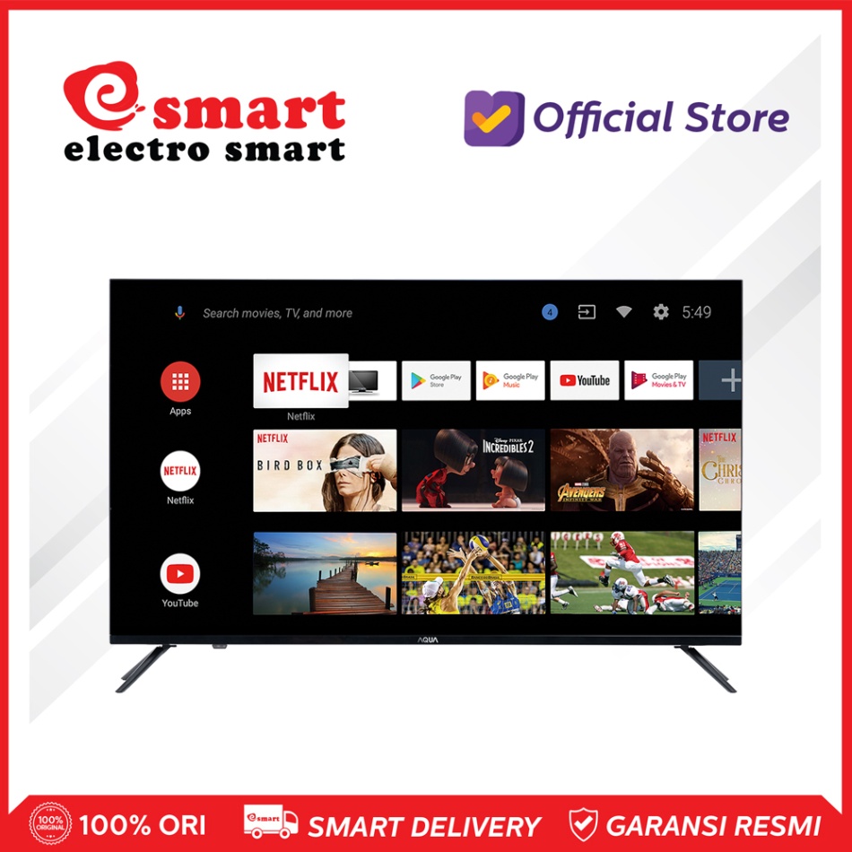 AQUA - LED TV 43 INCH ANDROID TV AQT43K701AF