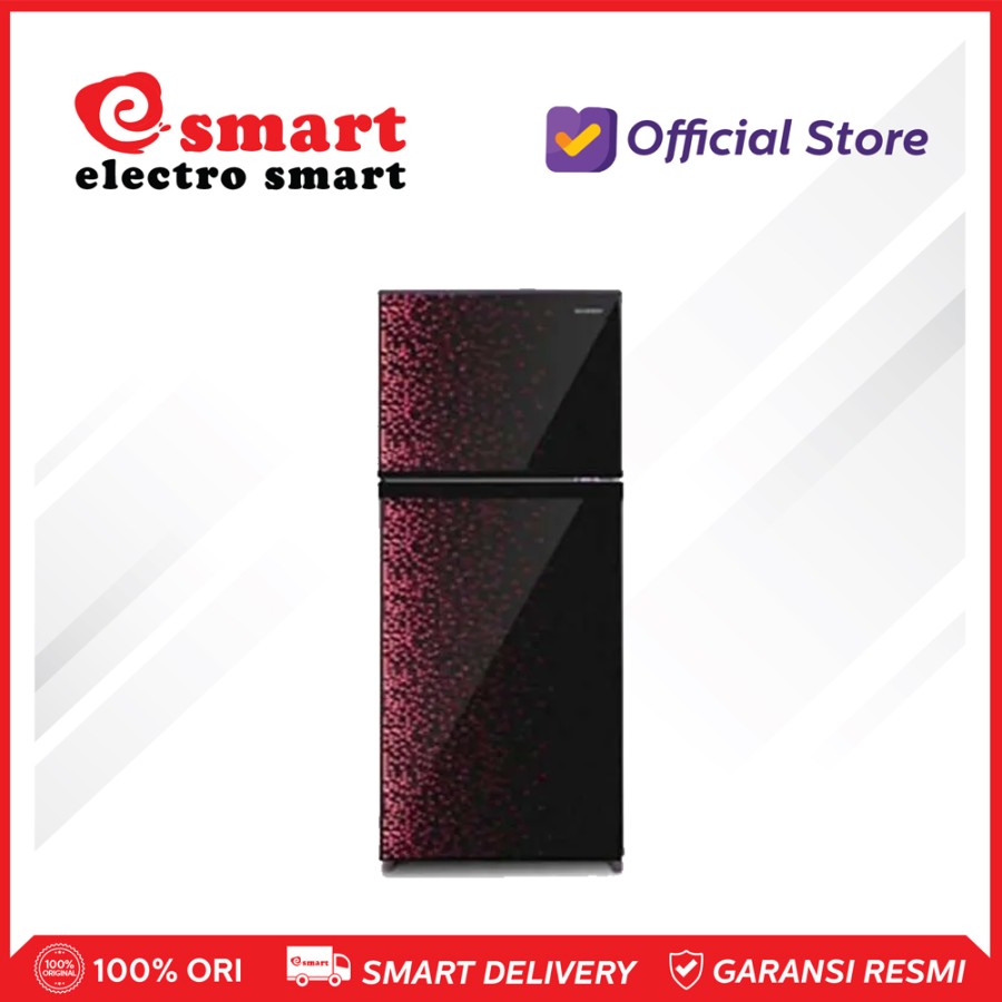SHARP SJ-236MG-GR KULKAS 2 PINTU 205 L - MERAH