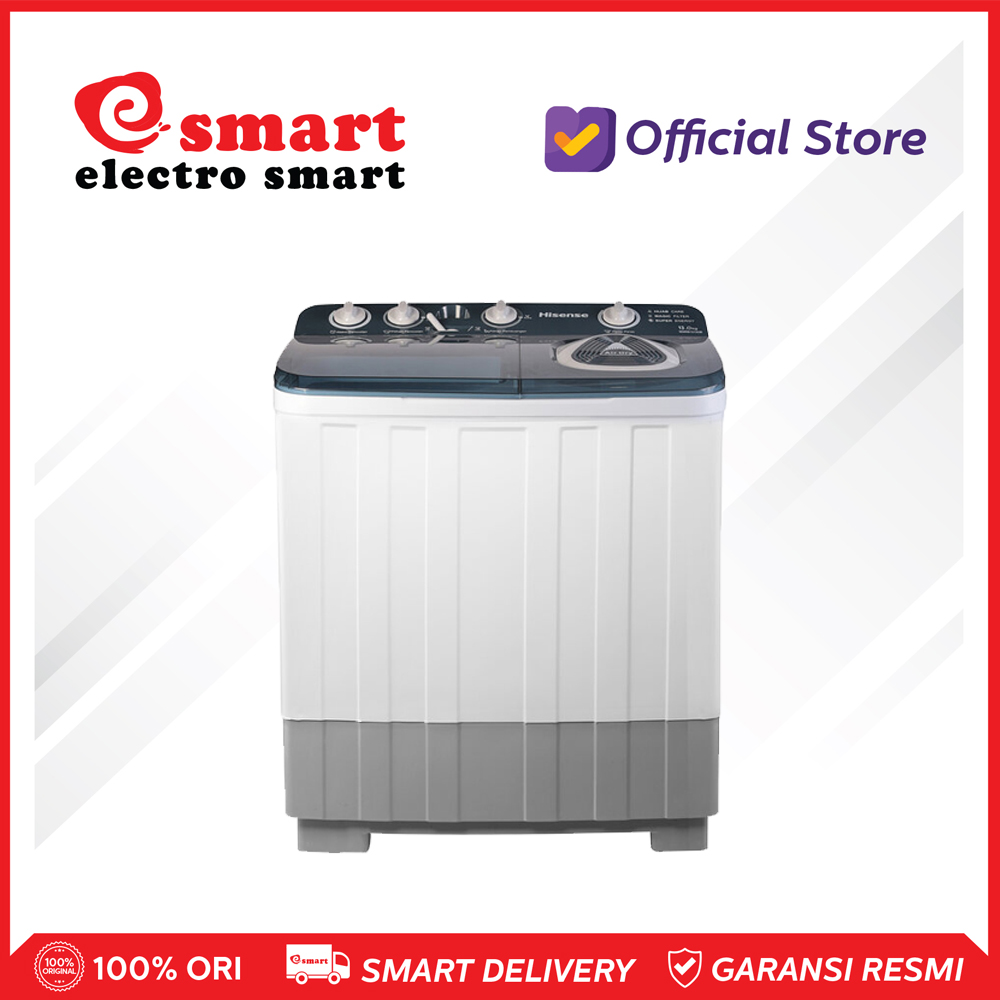 HISENSE - WASHING MACHINE TWINTUBE 13 KG WSRB1313UB