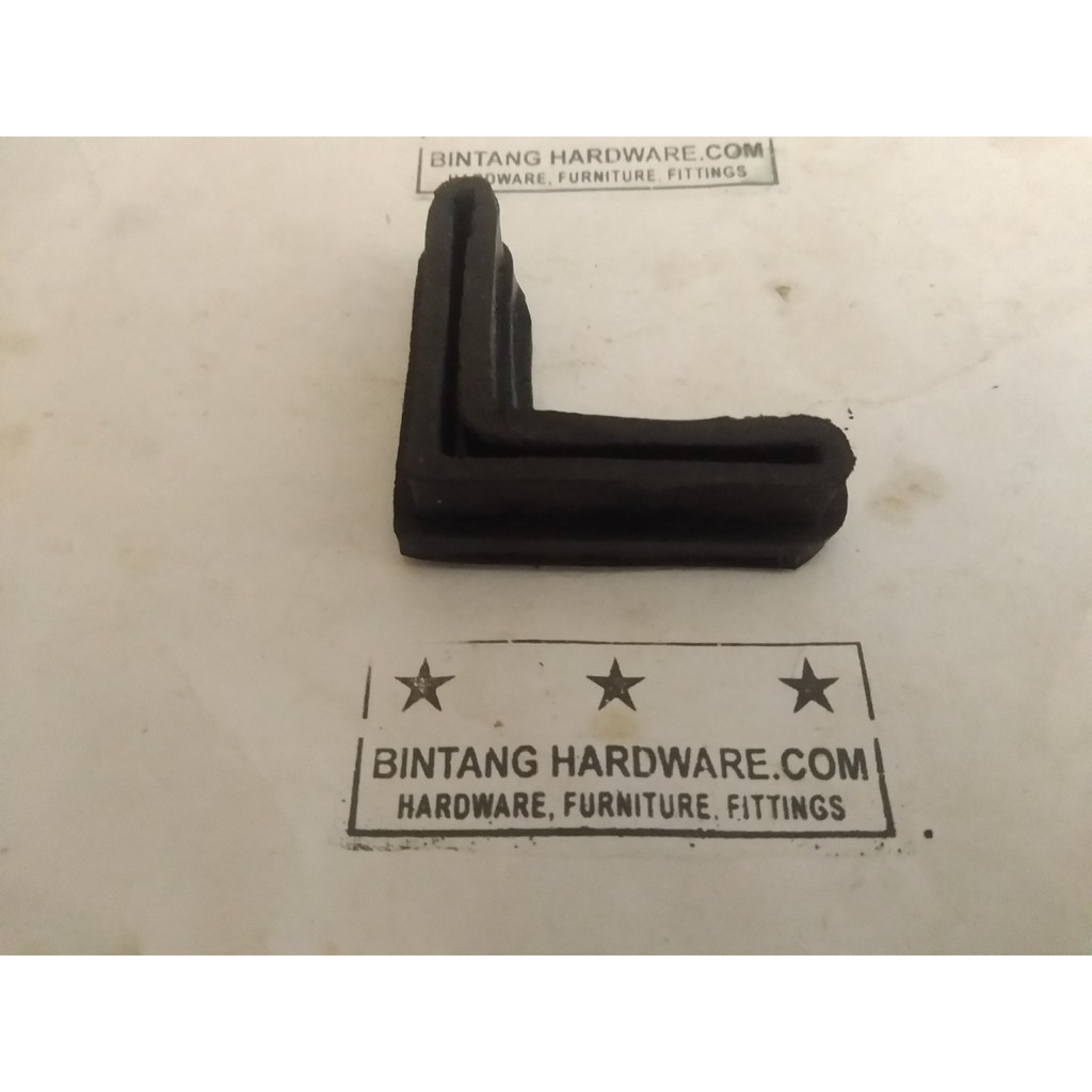 Alas Karet Siku L 40mm AK201B Sepatu Karet Untuk Besi Siku Jual Per Buah Murah Karet Siku 40x40