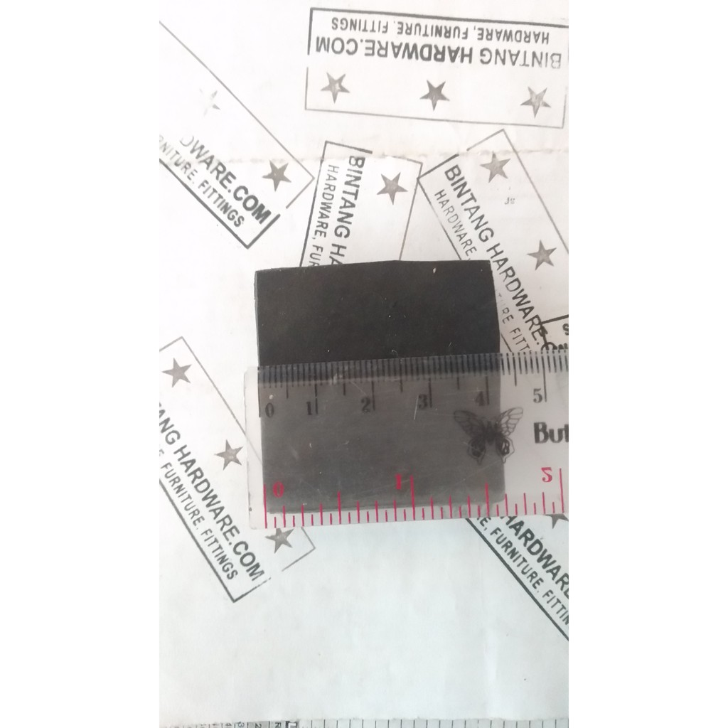 Alas Karet Kotak 40mm Alas Kaki Furniture Kursi Meja Besi Hollow Stainless Kotak Pengaman Lantai 101