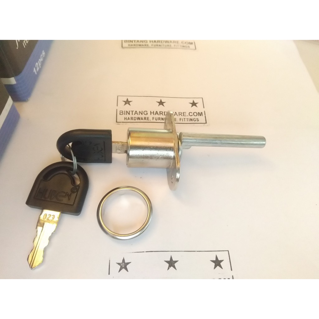 Kunci Central Depan Silinder 19mm Zinc Alloy Huben HL-288-19 Kunci Saja Tanpa Tiang