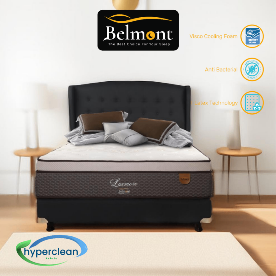 Belmont Mattress Type Luxmore Kasur Comfort Eurotop Satu Set
