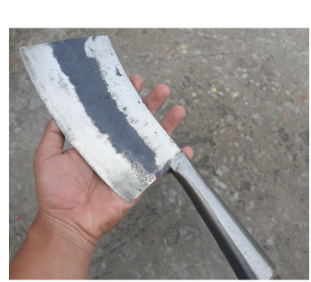 Pisau potong daging/tulang/kupas kelapa bahan baja per asli