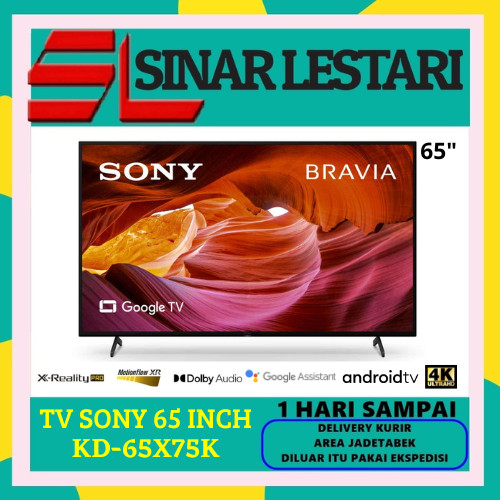 TV SONY BRAVIA KD-65X75K GOOGLE TV 65 INCH UHD 4K 65X75K // KD-65X75J
