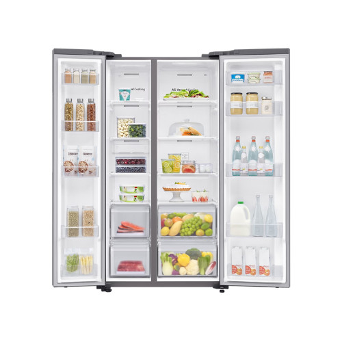 SAMSUNG RS61R5001M9 KULKAS SIDE BY SIDE 700 LITER SPACEMAX INVERTER