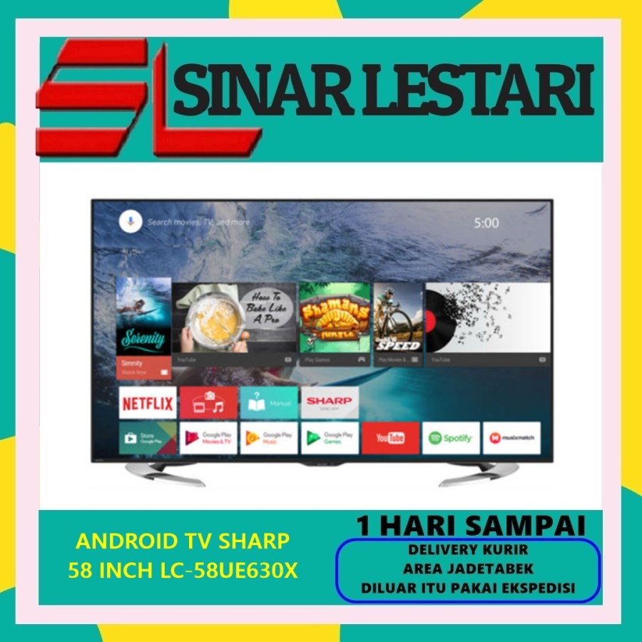 Sharp 58UE630X UHD 4K ANDROID SMART TV 58Inch LC-58UE630X / 4T-C60DK1X