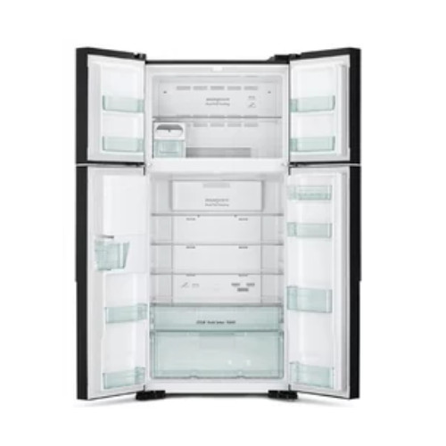 Hitachi R-W61PGD4-GBK Kulkas Multi Door Black Glass 510L RW61PGD4GBK