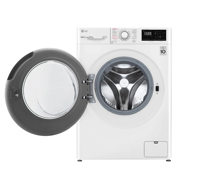 MESIN CUCI LG FV1285S5WS FRONT LOADING 8.5 KG INVERTER AI DD + STEAM