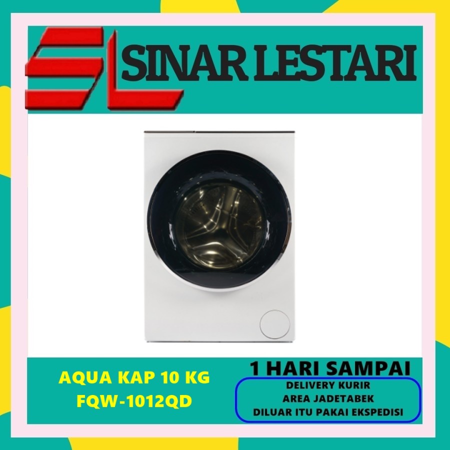 AQUA FQW-1012QD MESIN CUCI FRONT LOADING 10 KG INVERTER