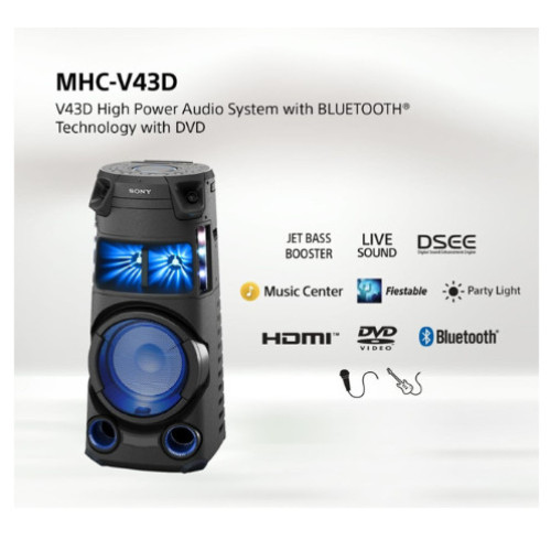 SONY MHC-V43D HIGHT POWER Audio System with BLUETOOTH Technology