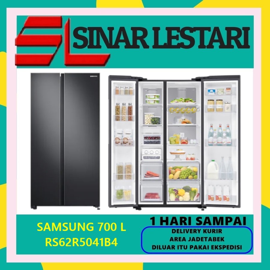 Promo RS62R5041B4 Kulkas Samsung Side by side Kap.617 L