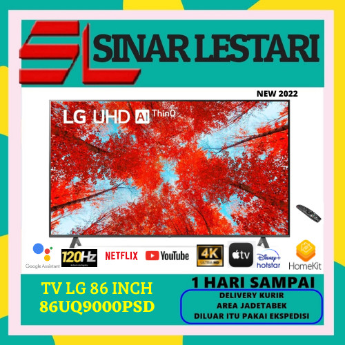 TV LG 86UQ9000 SMART TV 86 INCH REAL 4K THINQAI HDR10 PRO /86UQ9000PSD