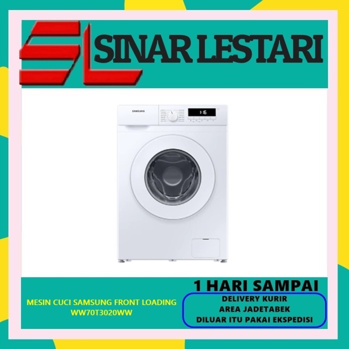 Samsung WW70T3020WW Mesin Cuci Front Loading Washer 7Kg WW70T3020WWV