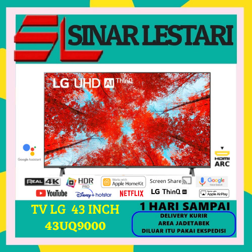 TV LG 43UQ9000 SMART TV 43 INCH REAL 4K THINQAI HDR10 PRO /43UQ9000PSD