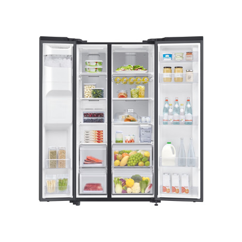 SAMSUNG RS64R5141B4 KULKAS SIDE BY SIDE IN DISPENSER KAP 676L