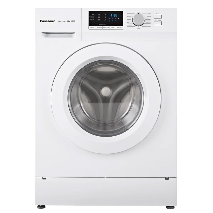 PANASONIC NA-127XB1 MESIN CUCI NA-127XB1WNE FRONT LOADING 7 KG ECOMODE