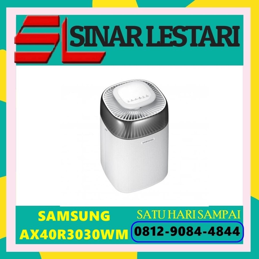 SAMSUNG AX40R3030WM AIR PURIFIER WITH AIR SENSING LIGHT 40 METER