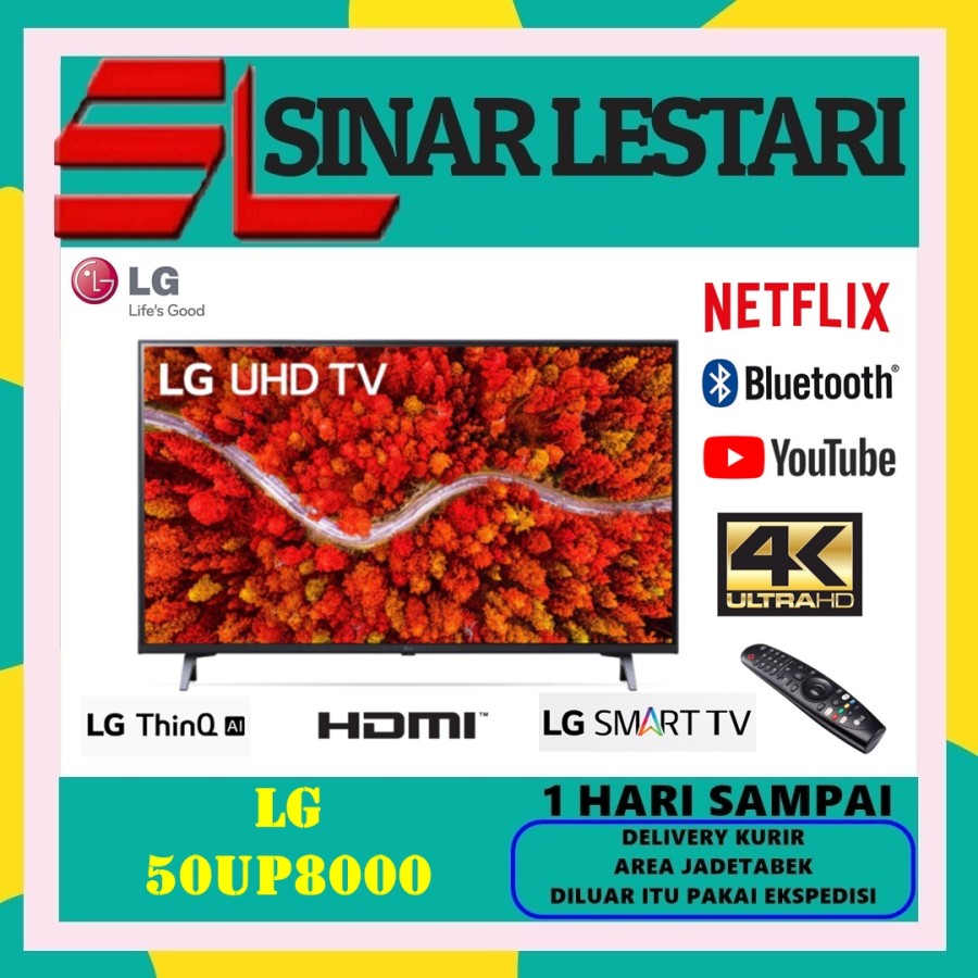 TV LG 50UP8000 SMART TV 50 INCH REAL 4K UHD SPORT ALERT // 50UP8000PTB
