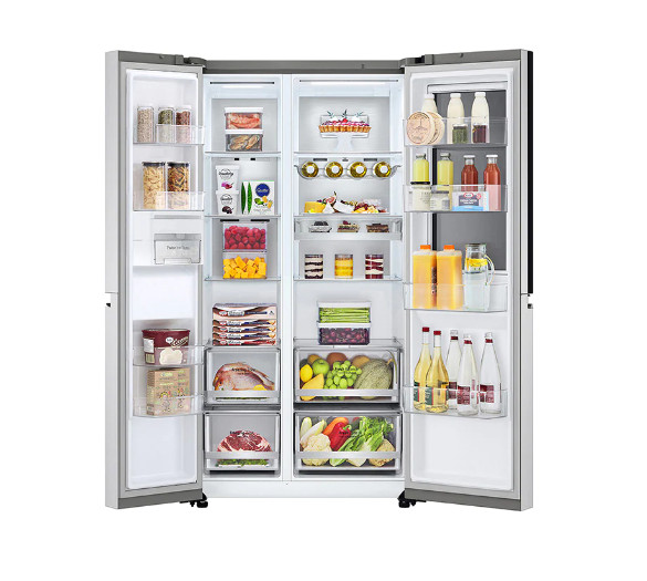 KULKAS LG GC-Q257CSFS SIDE BY SIDE 694 L INSTAVIEW DOOR IN DOOR THINQ+