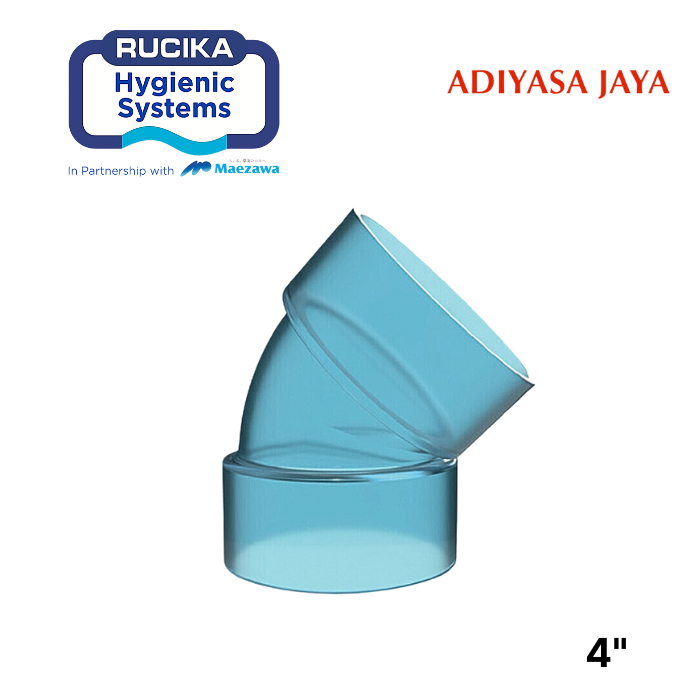 Elbow 45 D 4 (RUCIKA) / Knie / Transparent Fitting