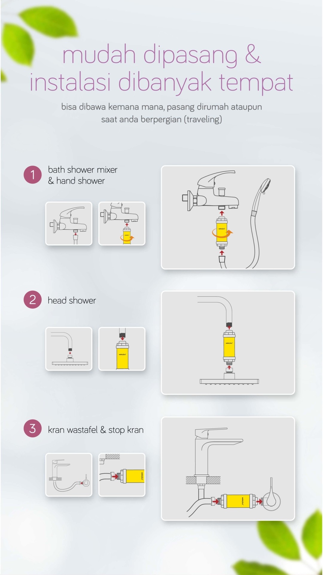 Vitamin C Shower Filter VCF-111 (Waterplus)
