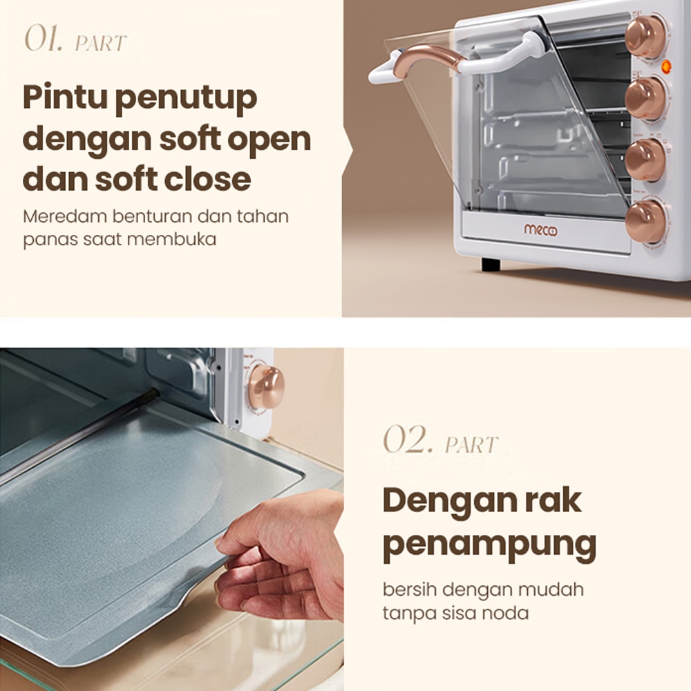 Electric Oven 22L (Mecoo) / Penghangat Makanan / Panggangan