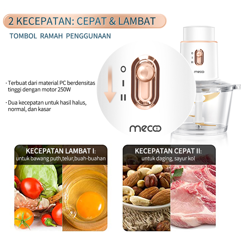 5 in 1 Chopper (Mecoo) / Food Processor / Blender / Penggiling Daging