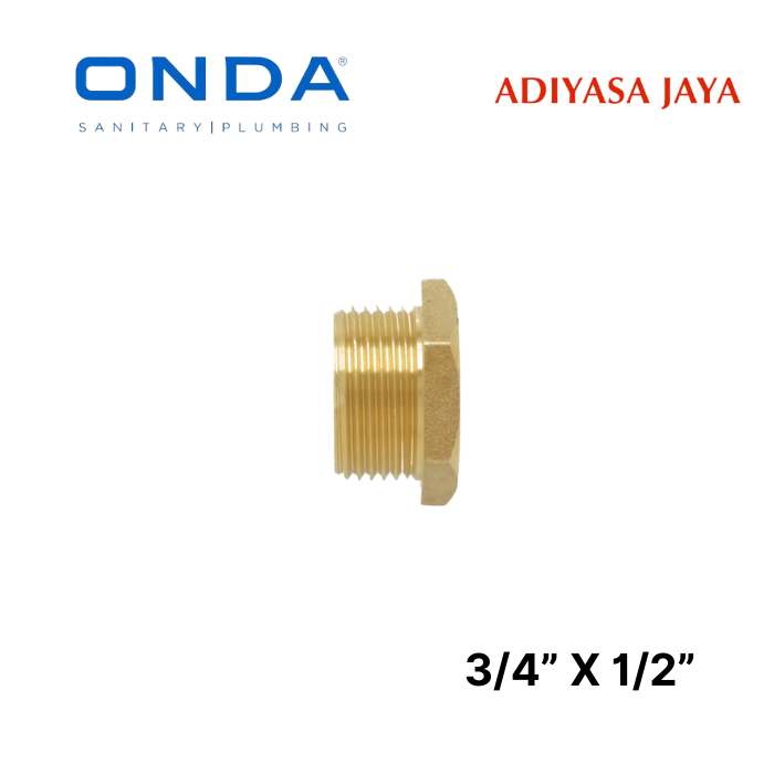 Verlop Ring CV 3/4 X 1/2 (ONDA) / Brass Fitting