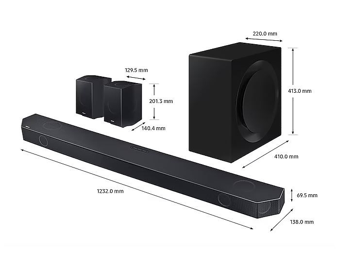 SAMSUNG HW-Q990C SOUNDBAR SPEAKER 11.1.4ch Q-SERIES DOLBY ATMOS WHQ990