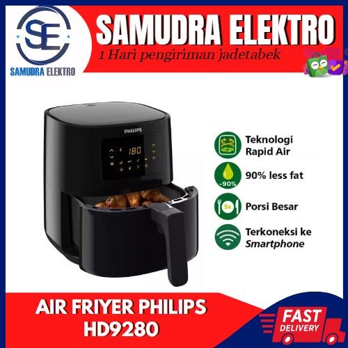 PHILIPS HD9280/90 AIRFRYER 5000 1.2Kg, 6.2L PENGGORENG TANPA MINYAK