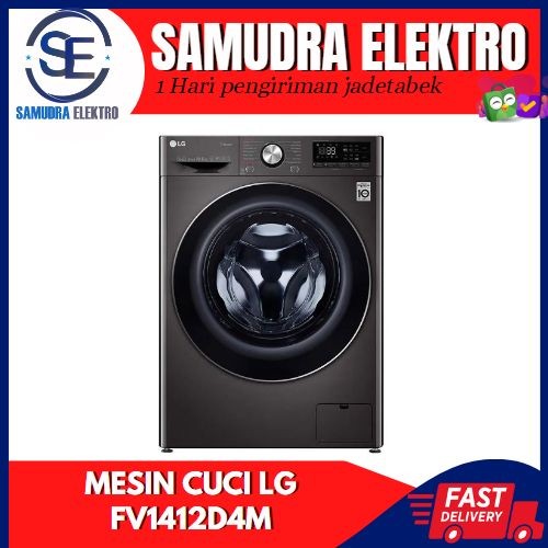 LG FV1412D4M MESIN CUCI FRONT LOADING 12KG SMART INVERTER AI DD