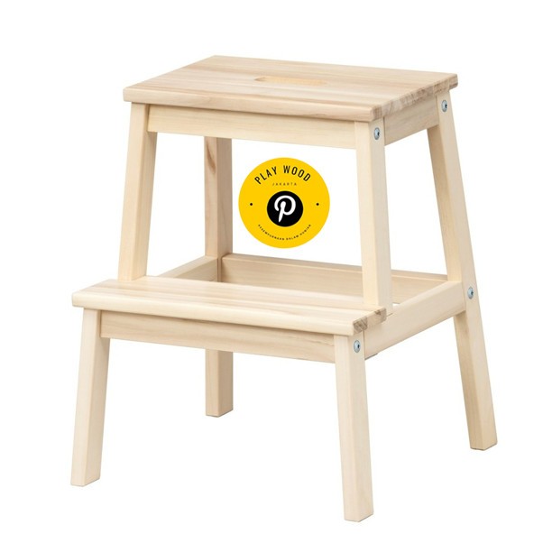 Bangku Kursi kayu / bangku kayu / keri minimalis 2 step