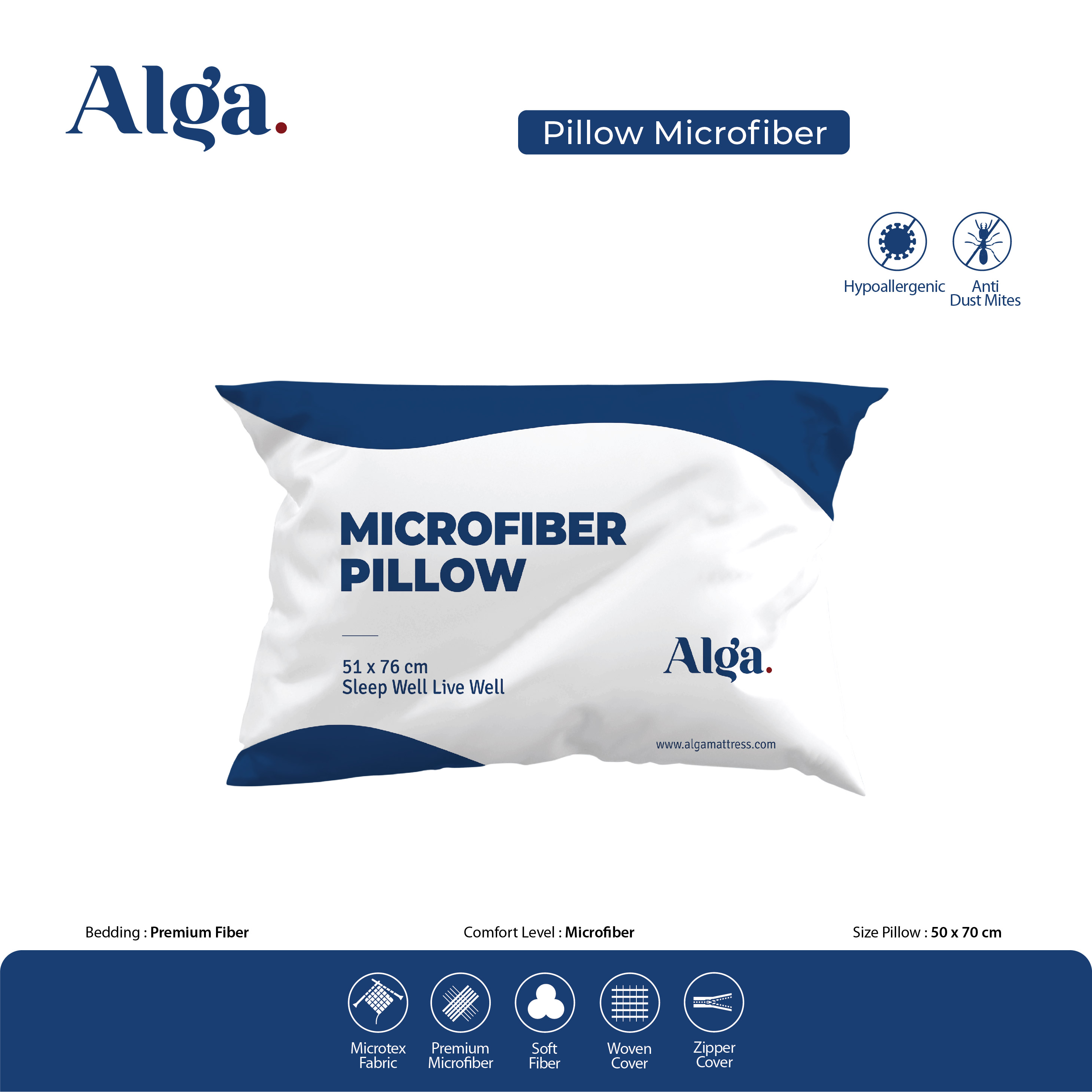 ALGA Bantal Microfiber
