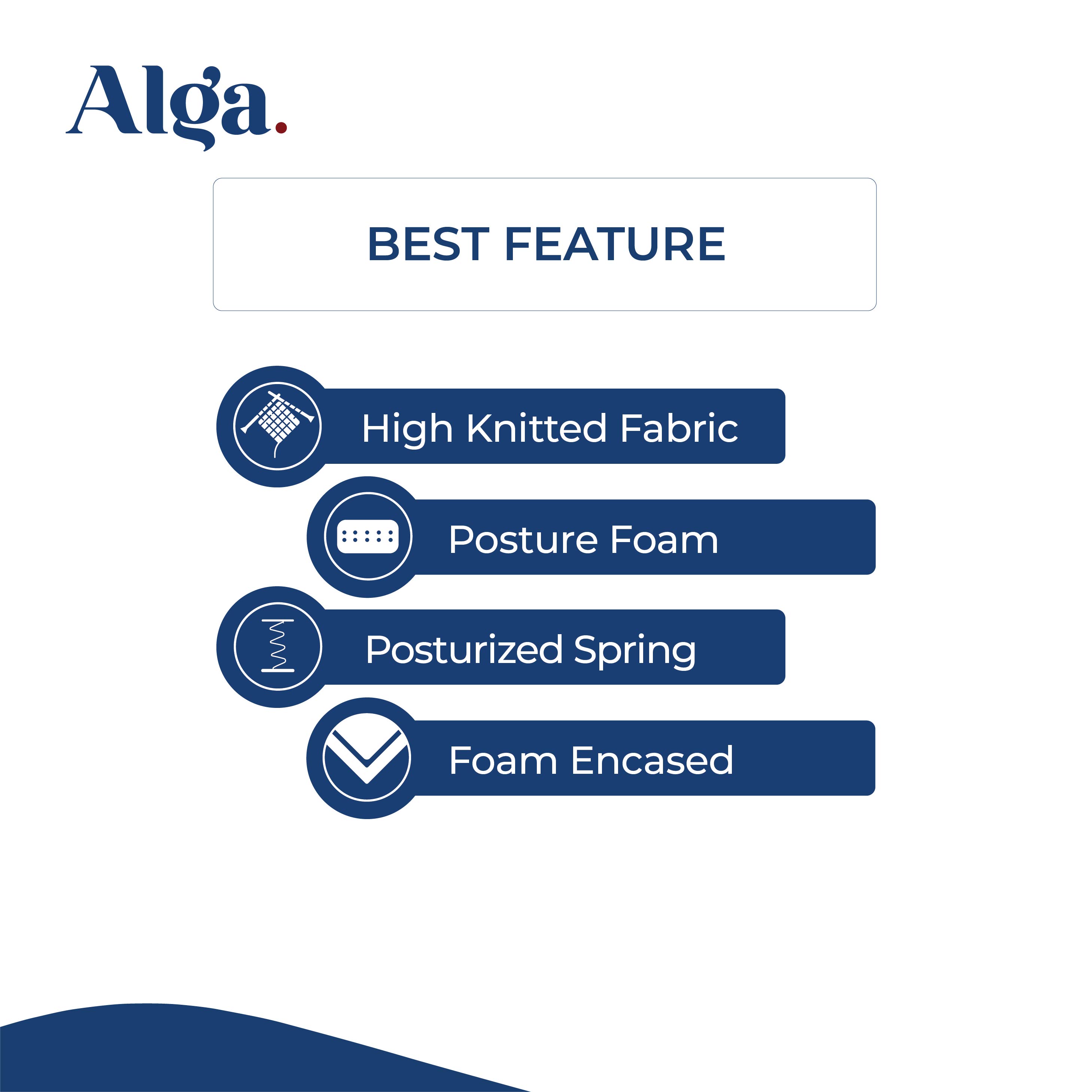 ALGA Confero Compact Bed + Sandaran