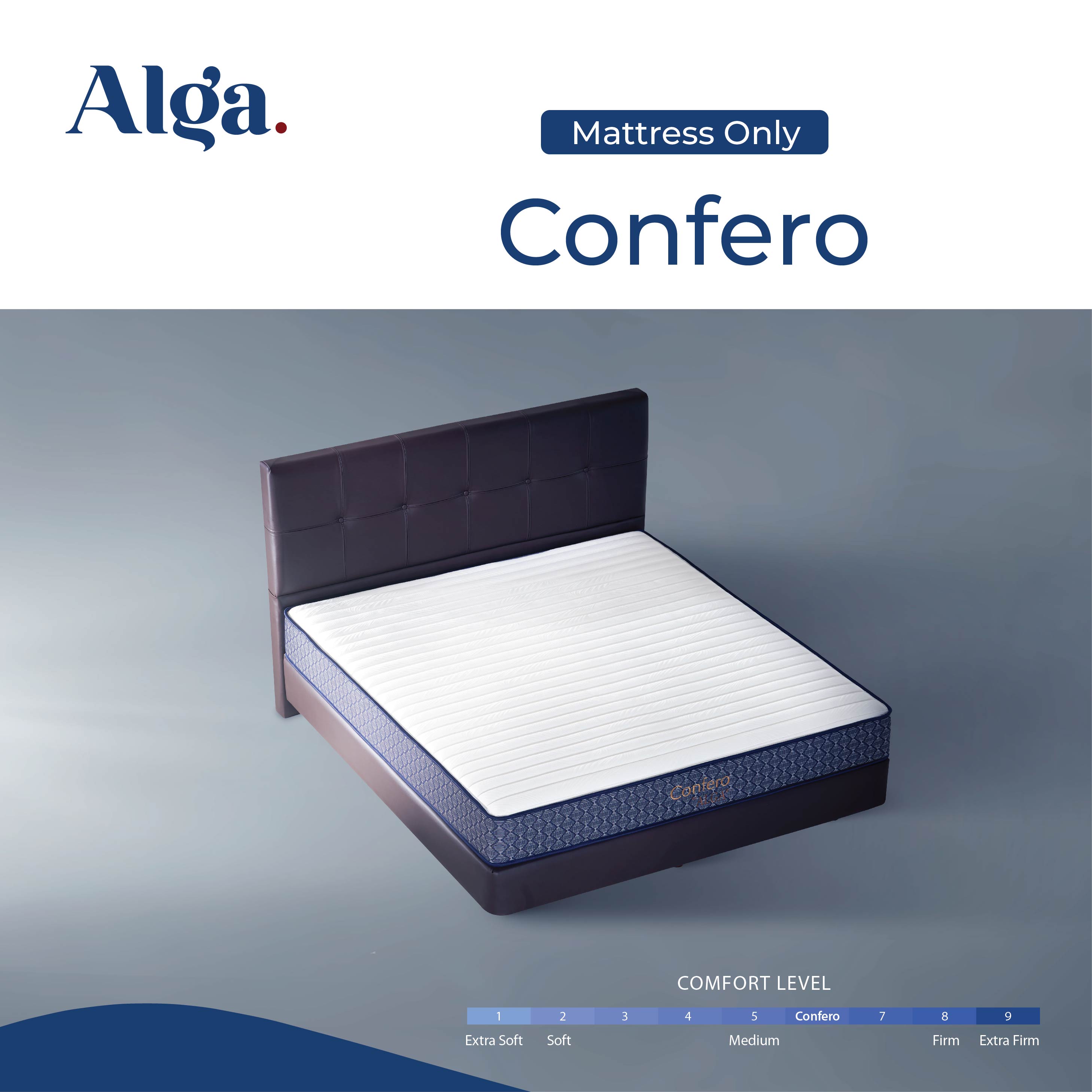 ALGA Confero Compact Bed + Sandaran