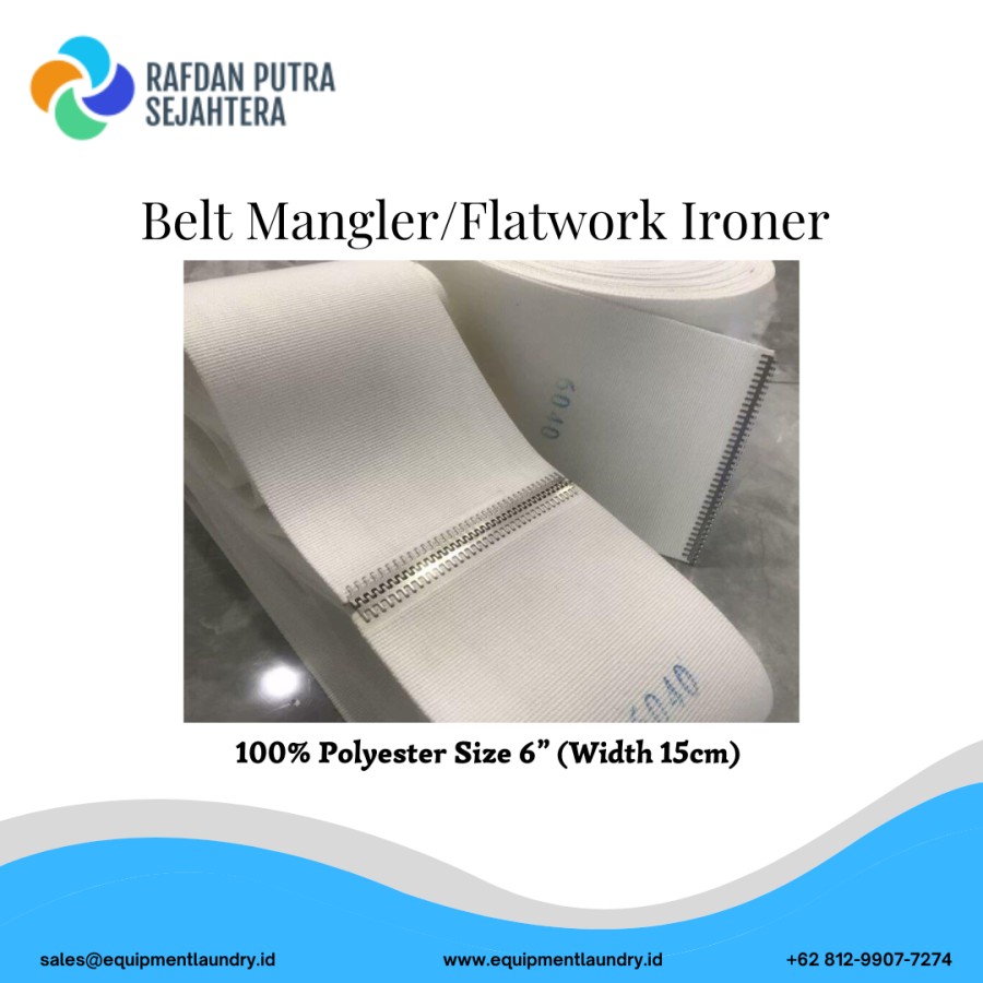 Belt Flatwork Ironer / Mangler Belt Size 15 x 545 cm - Polyester