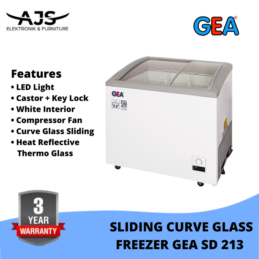 " Frezeer SLIDING CURVE GLASS TIPE SD-213 GEA/ Frezeer Sliding GEA