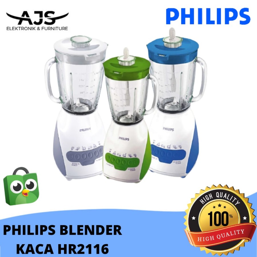 BLENDER PHILIPS HR2116 KACA 2LITER