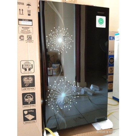 Kulkas 1 Pintu Sharp Sjx 167 Glossy Door Low Watt Defrost