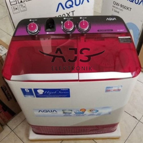 MESIN CUCI AQUA JAPAN QW850XT 8KG 2 TABUNG 850XT 8 KG 850 HIJAB SERIES